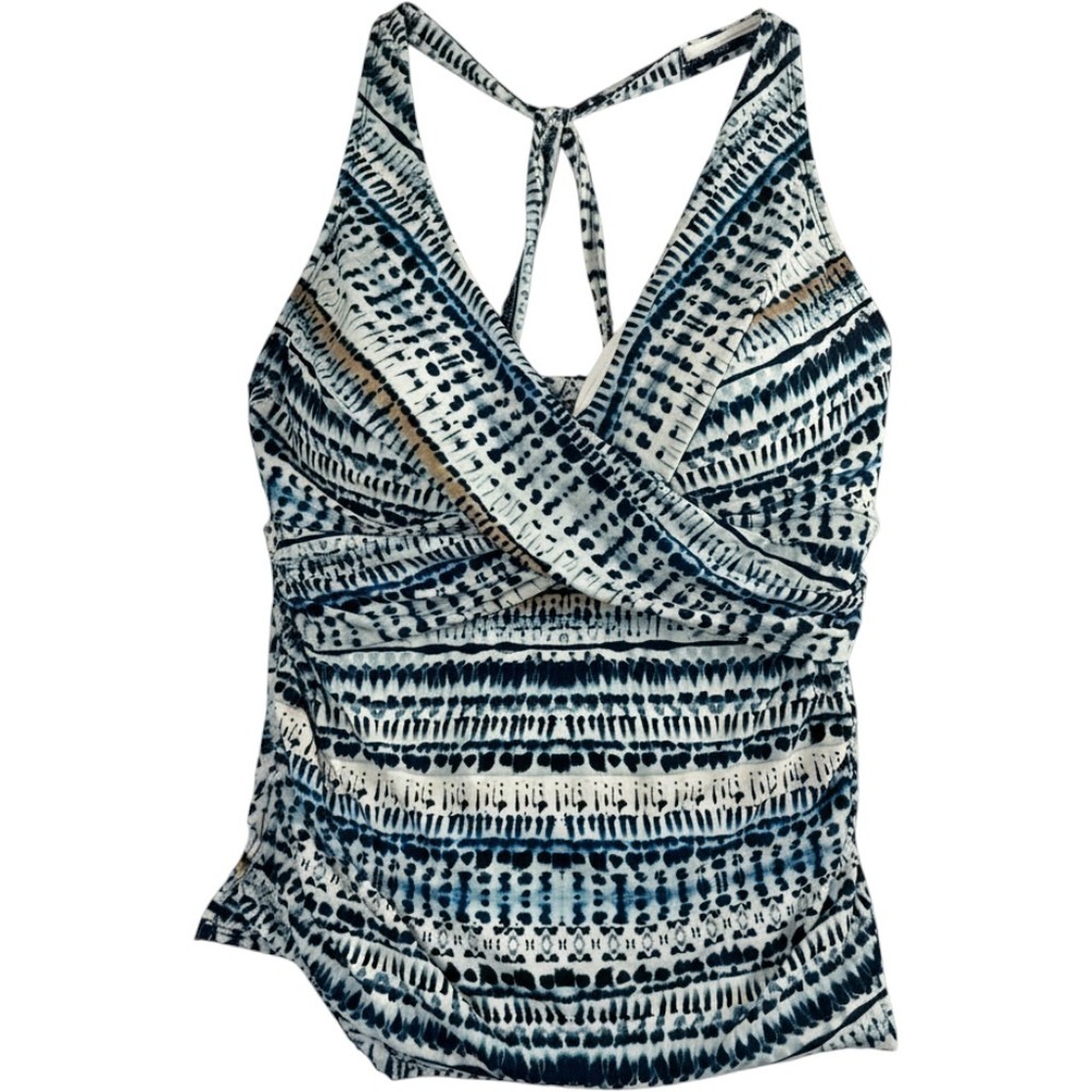 Jantzen Tankini Top Women 18W Blue New Pantheon Surplice Crossover JZ24754S